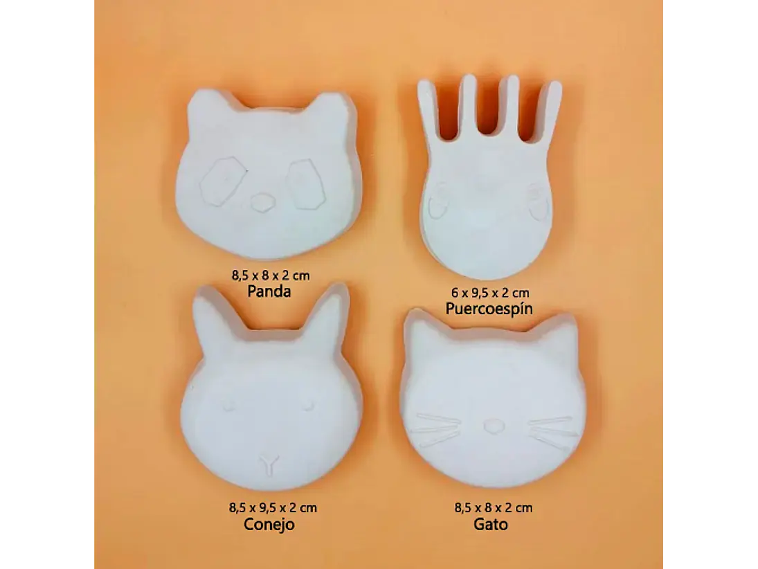 Cabezas Animales / Set 4 Figuras 2