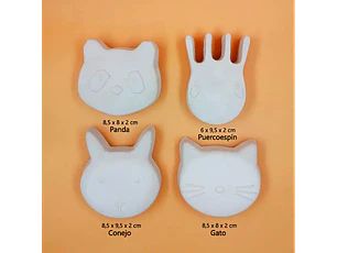 Cabezas Animales / Set 4 Figuras