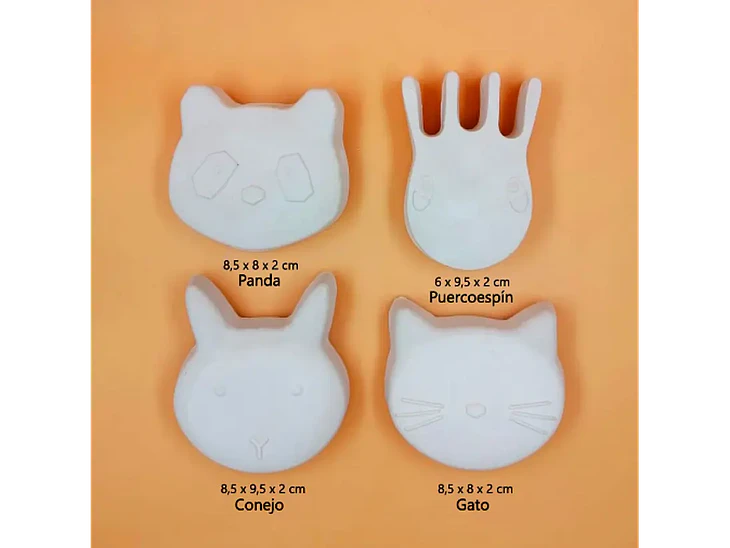 Cabezas Animales / Set 4 Figuras 2