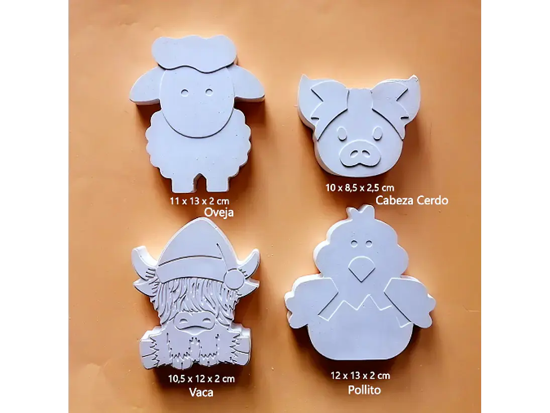 Animales Granja II/ Set 4 Figuras 2