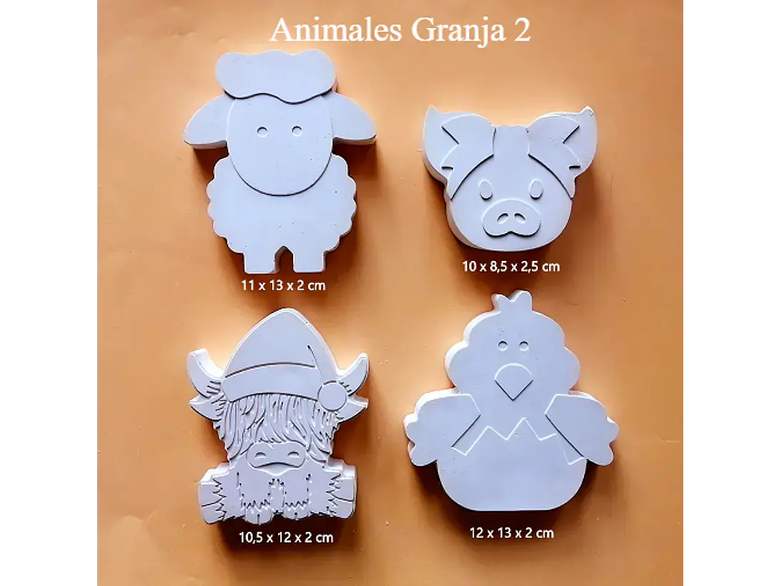Animales Granja II/ Set 4 Figuras 1