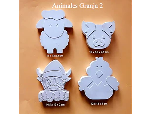 Animales Granja II/ Set 4 Figuras