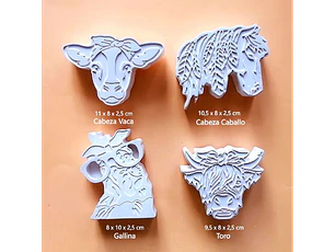 Animales Granja III/ Set 4 Figuras