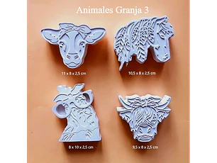 Animales Granja III/ Set 4 Figuras
