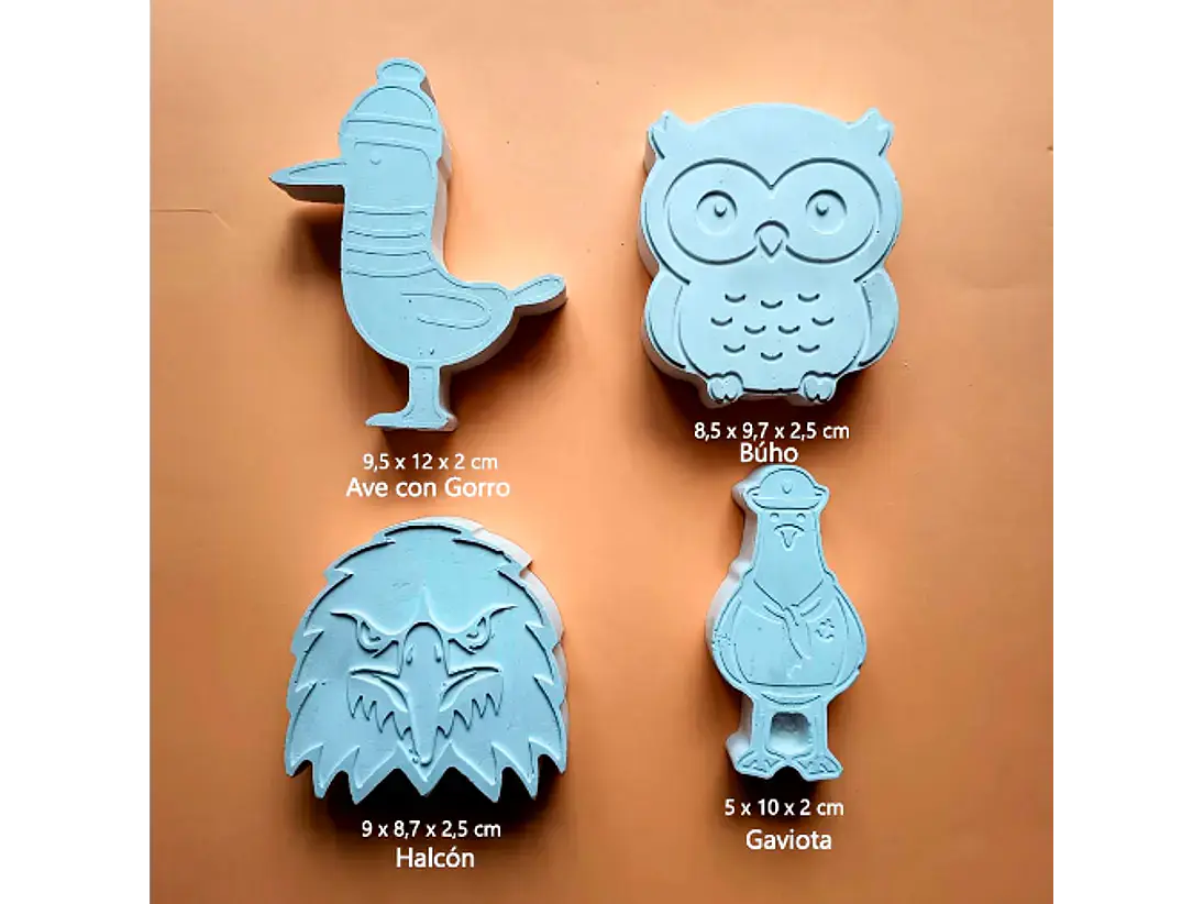 Aves / Set 4 Figuras 2