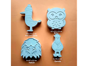 Aves / Set 4 Figuras
