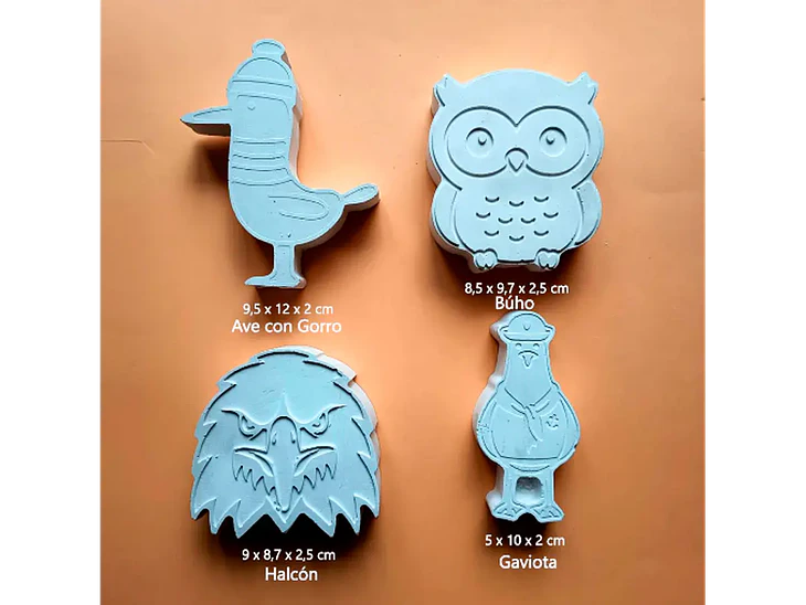 Aves / Set 4 Figuras 2