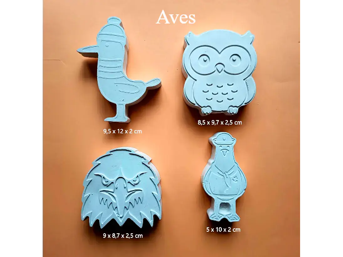 Aves / Set 4 Figuras 1