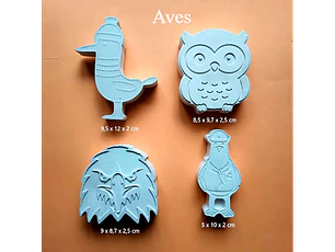 Aves / Set 4 Figuras