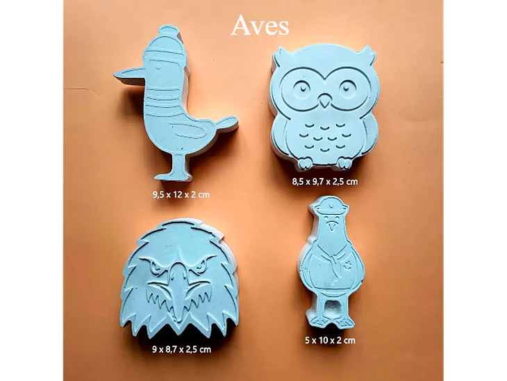Aves / Set 4 Figuras 1