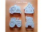 Casas y Autos / Set 4 Figuras - Miniatura 1