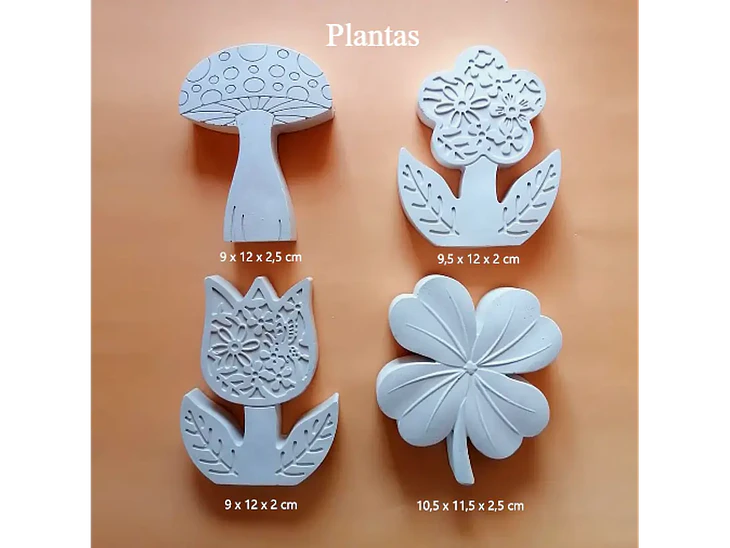 Plantas / Set 4 Figuras 1