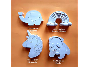 Unicornio / Set 4 Figuras