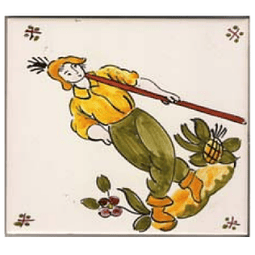 Azulejo Individual Trajes Regionais 2 ANB