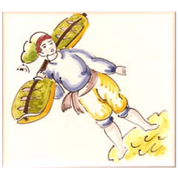 Azulejo Individual Trajes Regionais 8 ANB