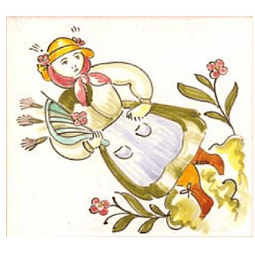 Azulejo Individual Trajes Regionais 9 ANB