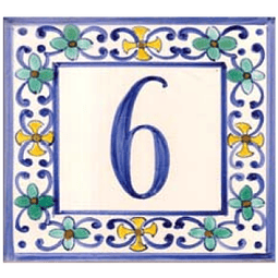 Tile with number