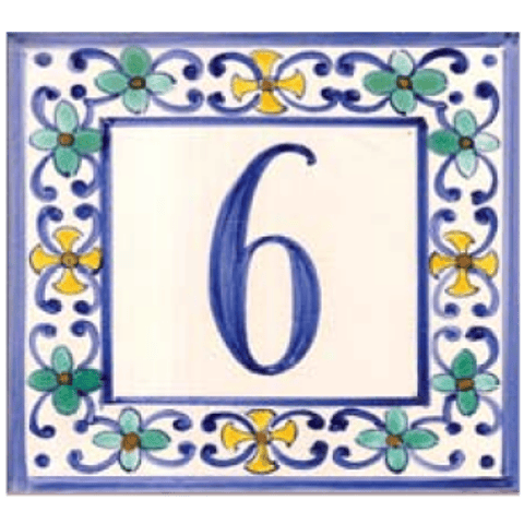 Tile with number