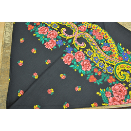 Lenço Meadela sem franja (Preto 1)