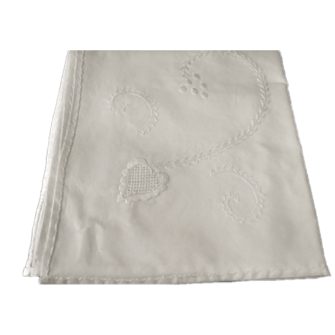 Toalha de Mesa 180cm redonda branco/branco