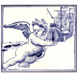 Azulejo Individual Anjo 2 ANB