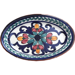 Travessa Oval Aperitivos Verde-Azul