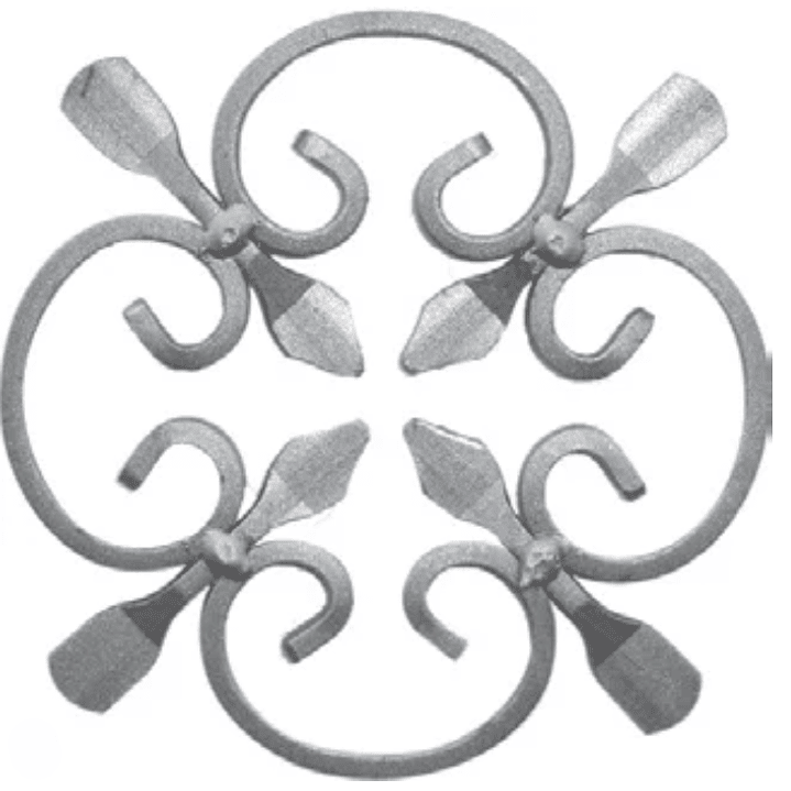 Rosetón / 12 x 6 mm / 160mm 1