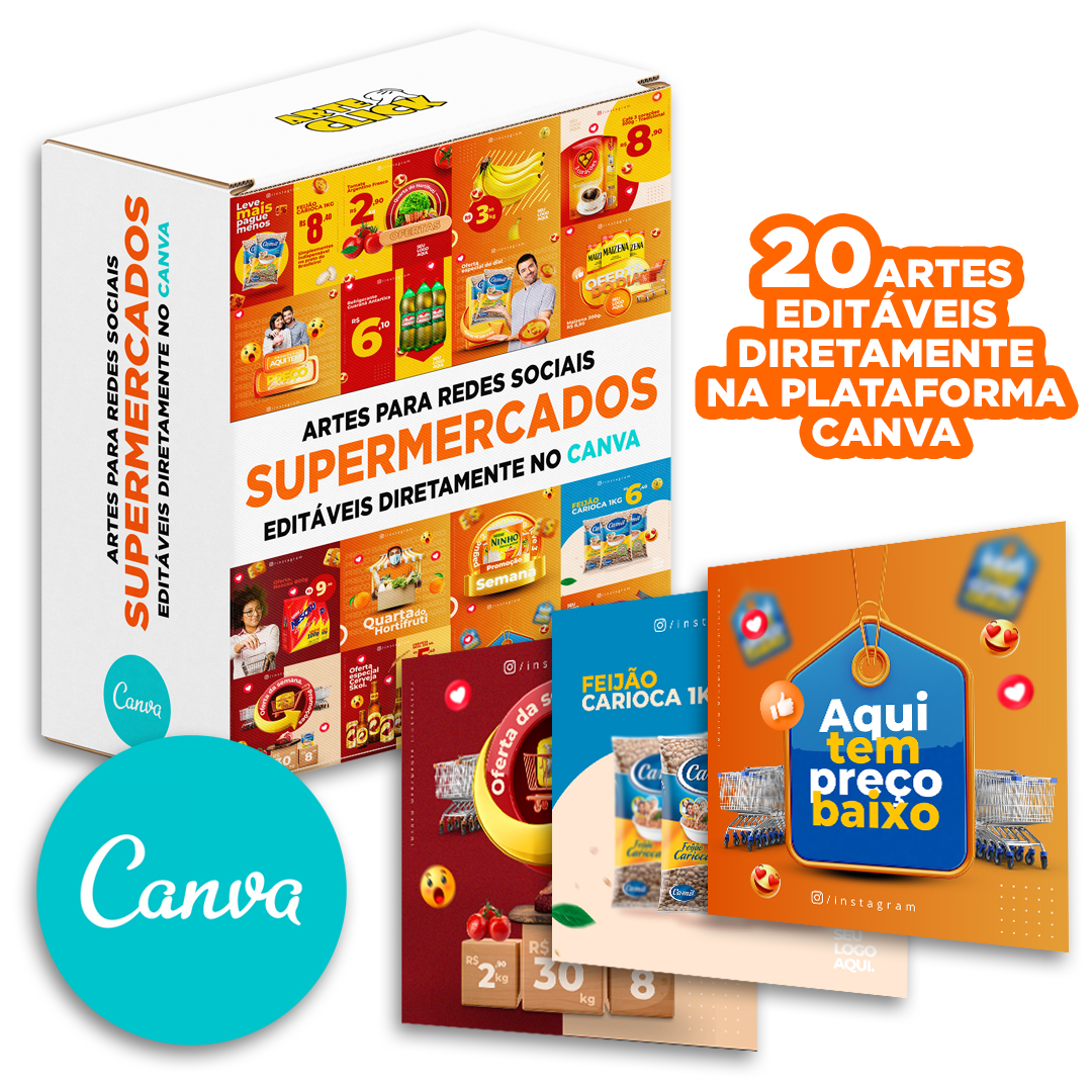 Pack Canva Hamburgueria Templates Editáveis 200 Artes + B