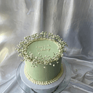 Torta Verde Pastel Velo de Novia / Arma Tu Torta