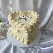 Hear Cake blanco glitter / Arma Tu Torta