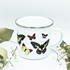 Taza enlozada Mariposas