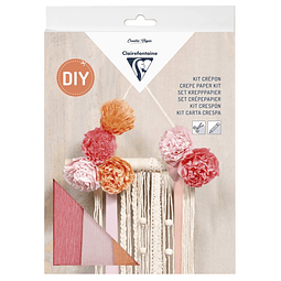 Kit DIY Papel Crepé – Decoración Colgante Floral con Flores de Papel Clairefontaine