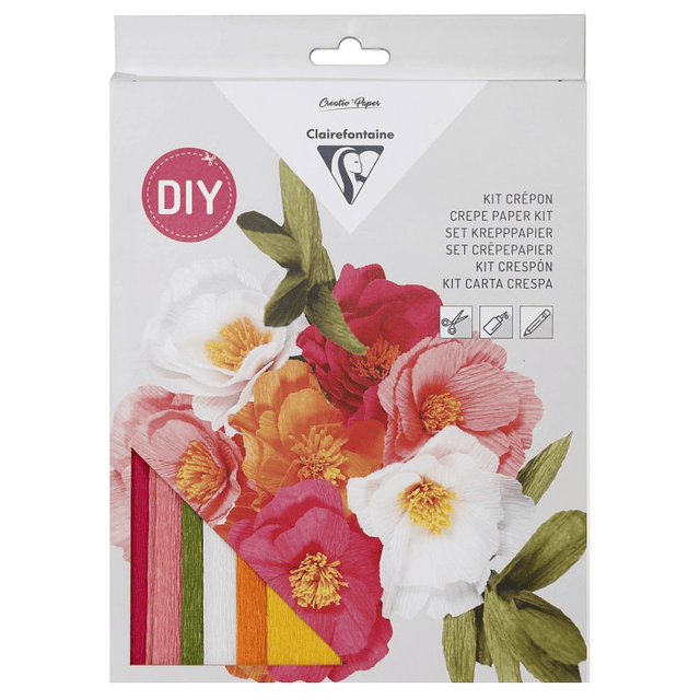 Kit DIY Papel Crepé – Flores Grandes Decorativas Clairefontaine