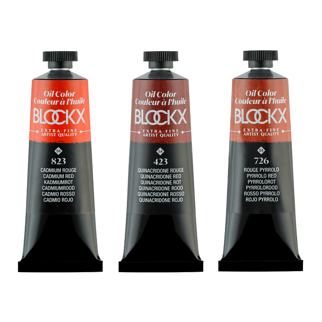 Óleos Rojos Blockx 20 ml