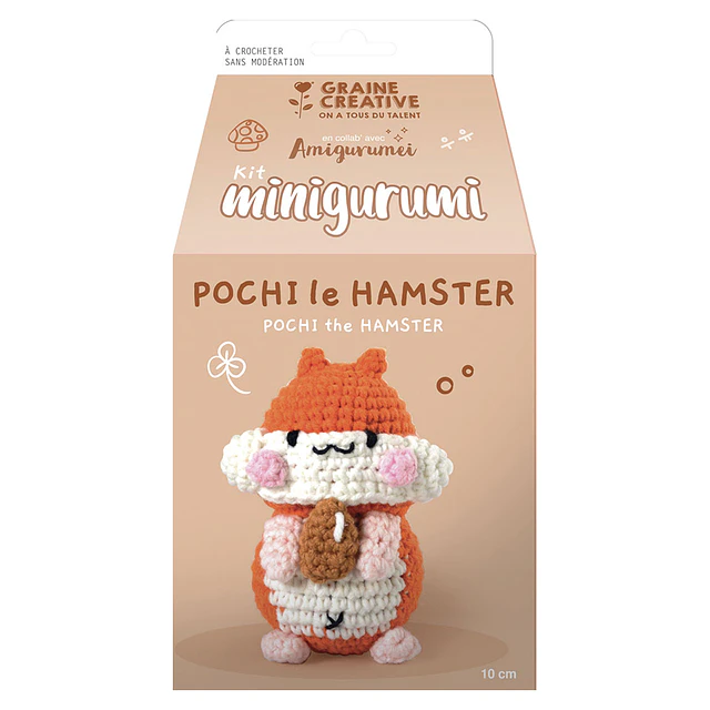 Kit de Crochet Minigurumi Pochi el Hámster – 10 cm