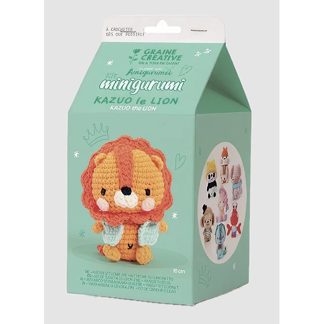 Kit de Crochet Minigurumi Nalu el León – 10 cm