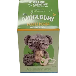 Kit de Crochet Amigurumi Kodi el Koala – 12,5 cm