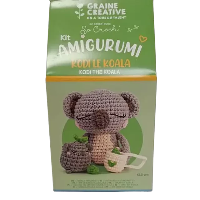 Kit de Crochet Amigurumi Kodi el Koala – 12,5 cm