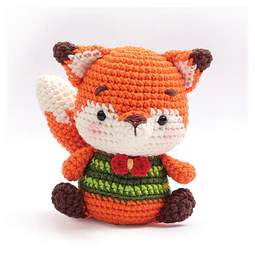 Kit de Crochet Amigurumi Taku el Zorro – 13 cm