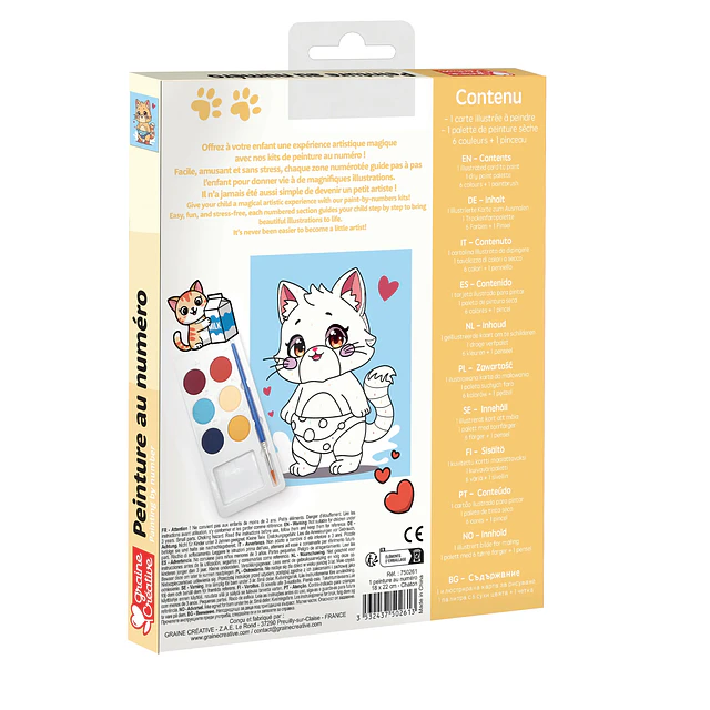 Pintura por Números Kitty – Gatito