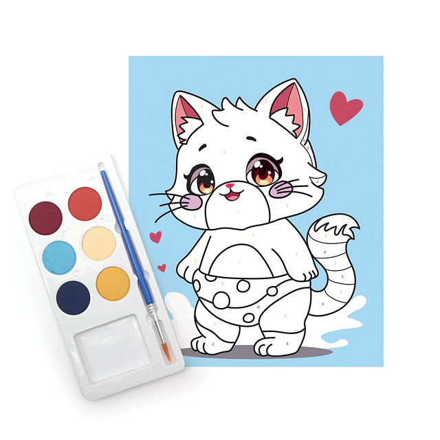 Pintura por Números Kitty – Gatito