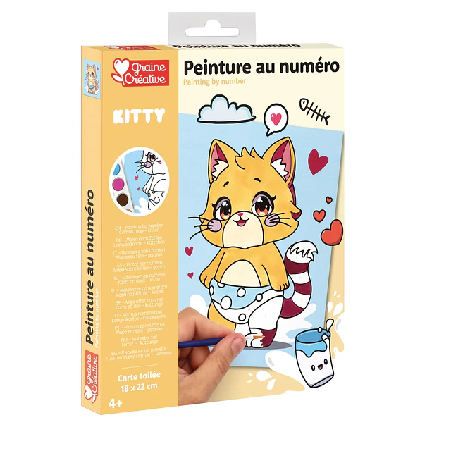 Pintura por Números Kitty – Gatito