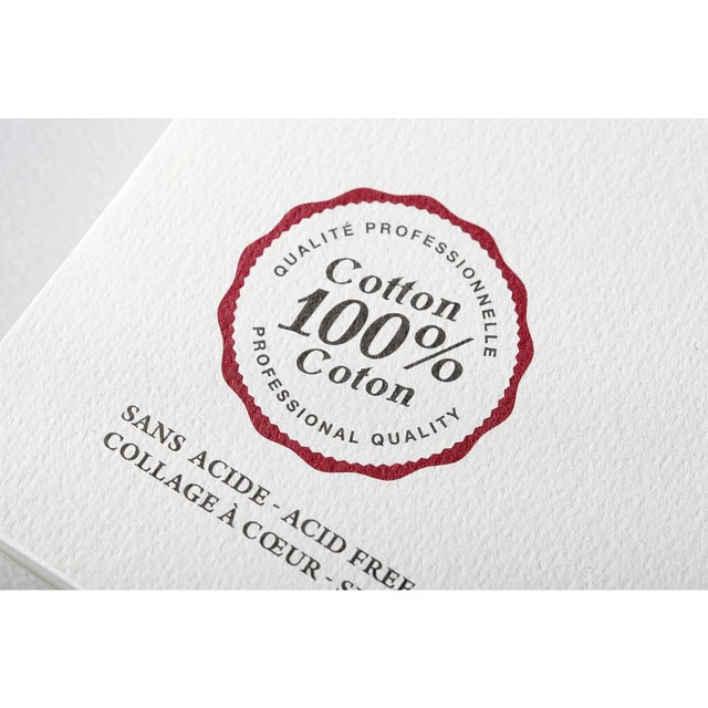 Block Acuarela Clairefontaine Fontaine 26 x 36 cm 300 g 100% Algodón Cold Pressed – 20 Hojas
