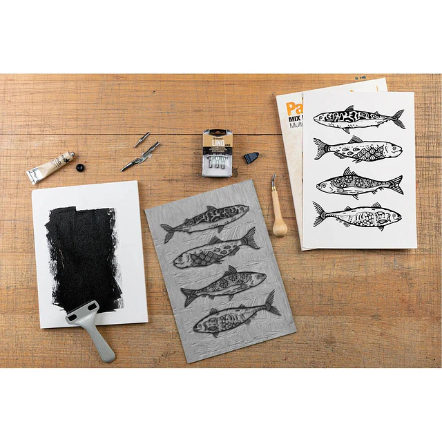 Kit de Iniciación al Linograbado Brause Lino