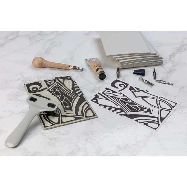Set de Gubias para Linograbado Brause Lino – 5 Puntas