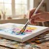 Set de 5 Pinceles Medianos Darwi For You para Pintura Acrílica