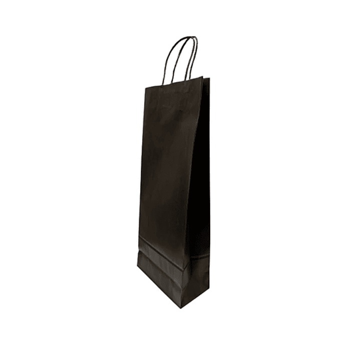 BOLSA  PARA VINO NEGRA 15X8X39,5 12UN/PAQ 2