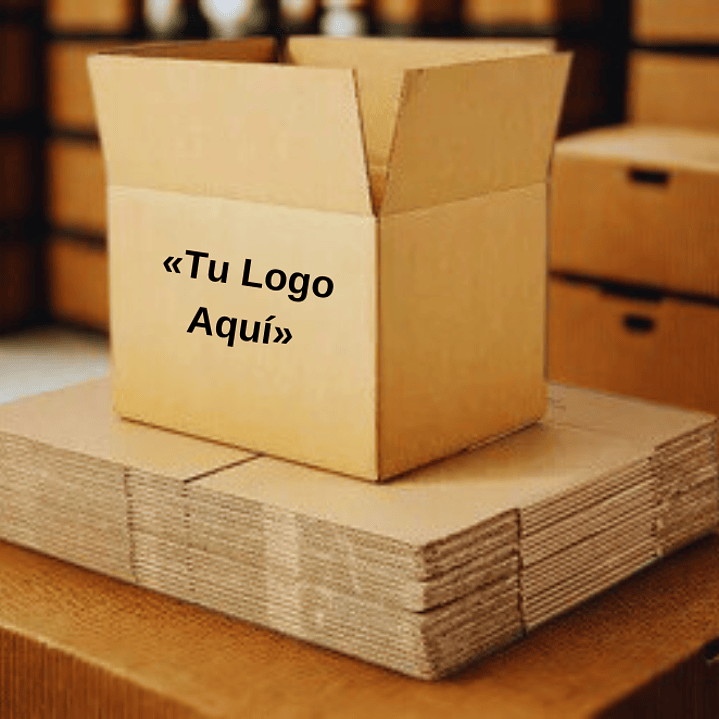 Pack 25 Cajas de Carton Kraft 40x30x30 Impresas 2