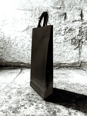 BOLSA  PARA VINO NEGRA 15X8X39,5 12UN/PAQ