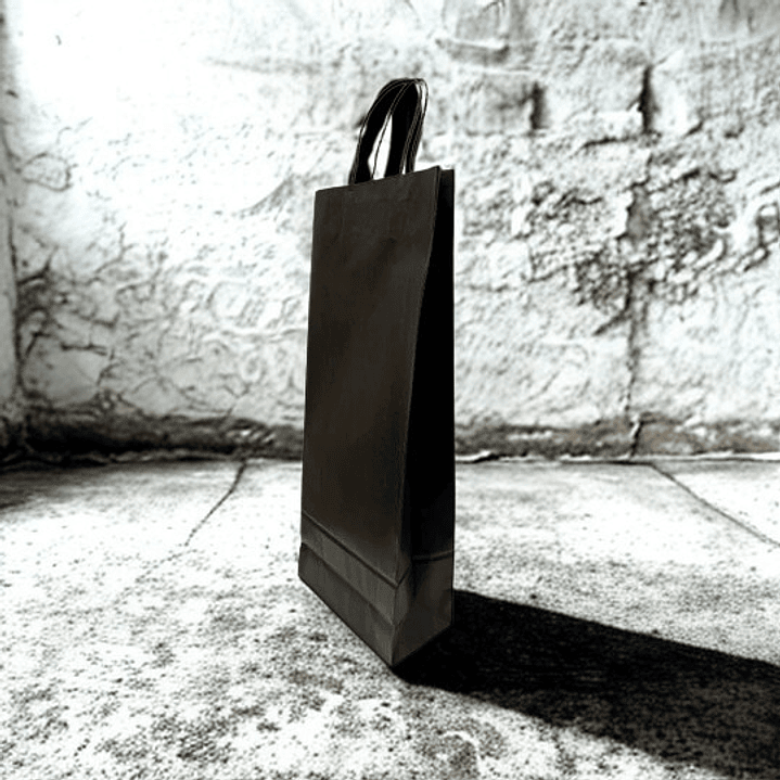 BOLSA  PARA VINO NEGRA 15X8X39,5 12UN/PAQ 1